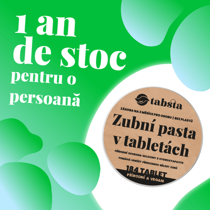 Pastă de dinți în tablete Tabsta® (2 luni gratis)