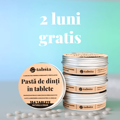 Pastă de dinți în tablete Tabsta® (2 luni gratis)